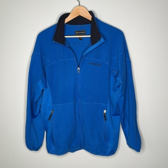 B Vertigo Women's Equestrian Fleece Zipper Lightweight Jacket in Blue Size 14 - Picture 2 of 9